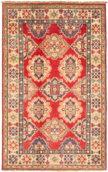 Afghan Finest Ghazni 3'11" x 6'1" Hand-knotted Wool Rug 