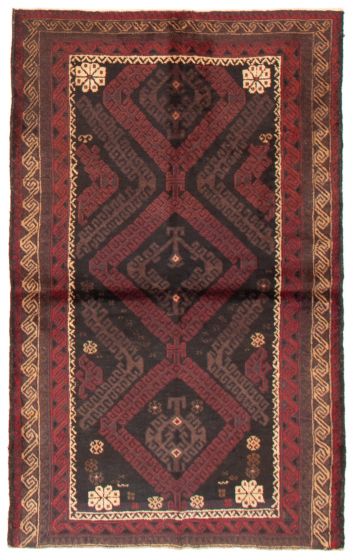 Afghan Teimani 3'10" x 6'1" Hand-knotted Wool Rug 