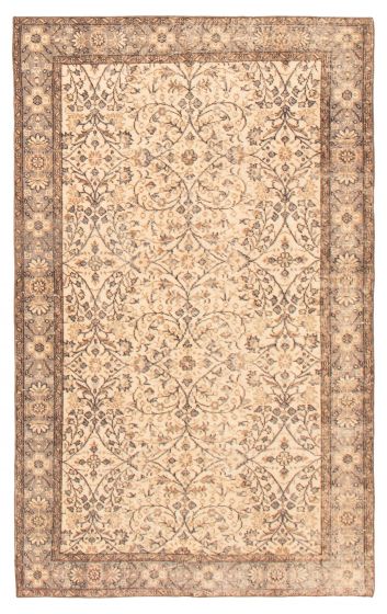 Turkish Melis Vintage 4'10" x 8'3" Hand-knotted Wool Rug 
