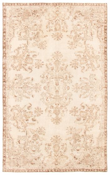 Turkish Antalya Vintage 5'10" x 9'4" Hand-knotted Wool Rug 