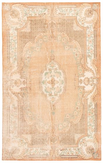Turkish Antalya Vintage 5'5" x 8'11" Hand-knotted Wool Rug 
