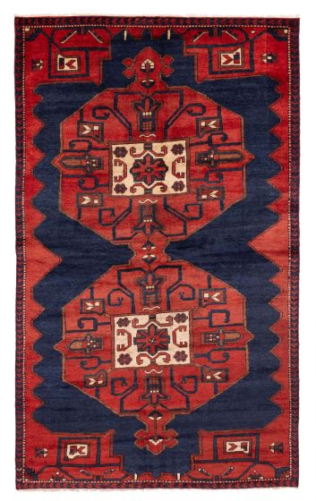 Persian Style 5'6" x 9'2" Hand-knotted Wool Rug 