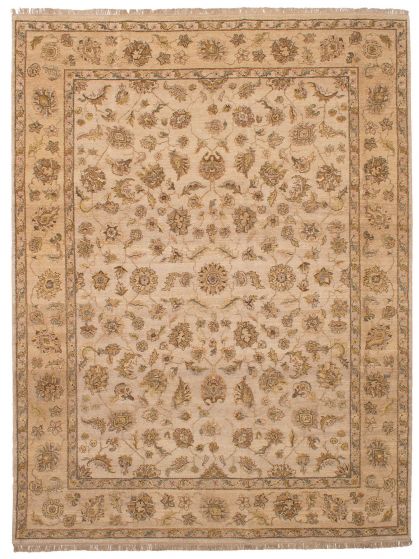 Indian Chobi Twisted 9'0" x 12'0" Hand-knotted Wool Rug 