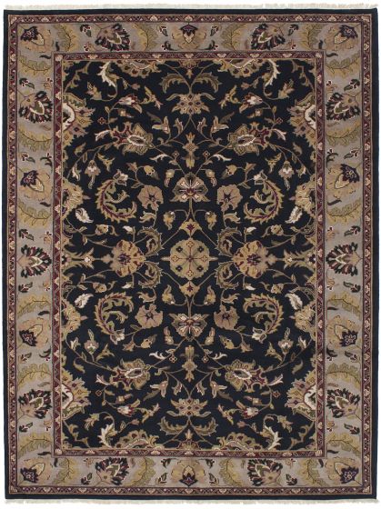 Indian Finest Agra Jaipur 8'6" x 11'6" Hand-knotted Wool Rug 