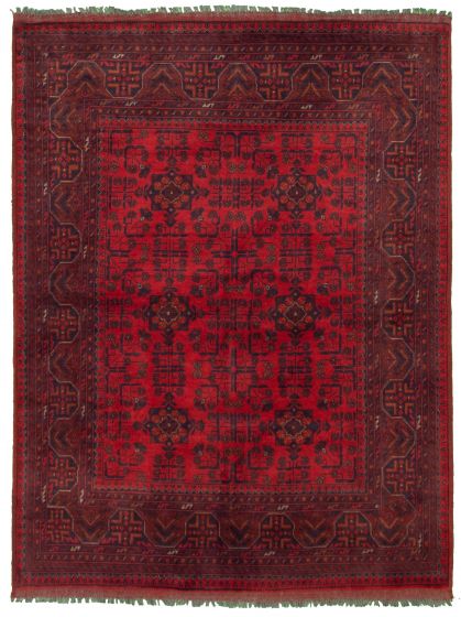 Afghan Finest Khal Mohammadi 4'10" x 6'5" Hand-knotted Wool Rug 