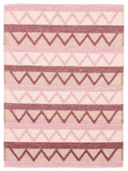 Indian Sienna 5'4" x 7'3" Braided Weave Wool Rug 