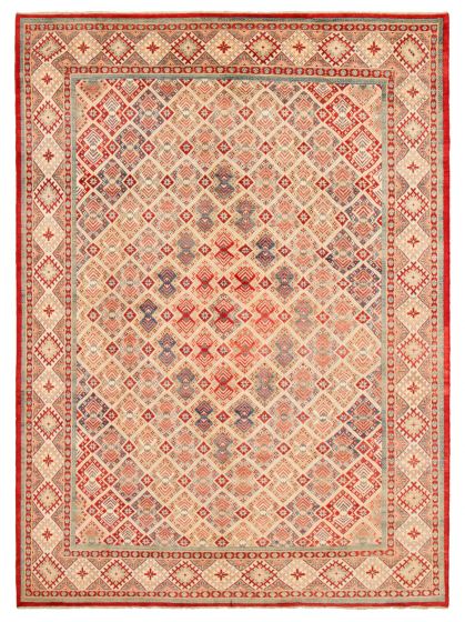 Afghan Finest Ghazni 8'6" x 11'8" Hand-knotted Wool Rug 