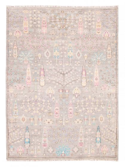 Pakistani Modern Ersari 8'11" x 12'2" Hand-knotted Wool Rug 