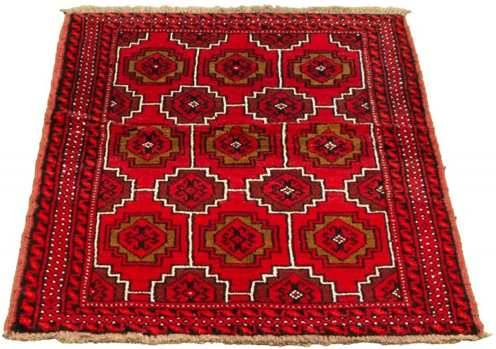 Afghan Akhjah 3'6" x 5'4" Hand-knotted Wool Rug 