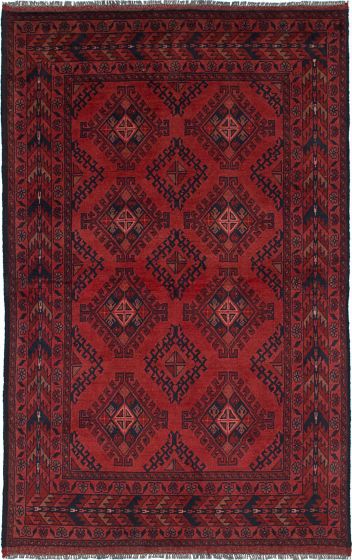 Afghan Finest Khal Mohammadi 3'11" x 6'3" Hand-knotted Wool Rug 