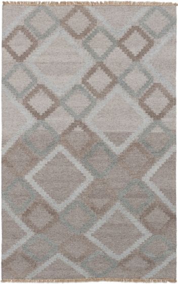 Turkish Izmir FW 5'1" x 7'11" Flat-Weave Wool Kilim 