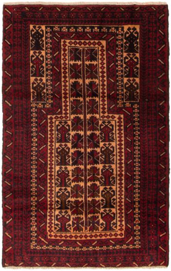 Afghan Teimani 2'8" x 4'6" Hand-knotted Wool Rug 