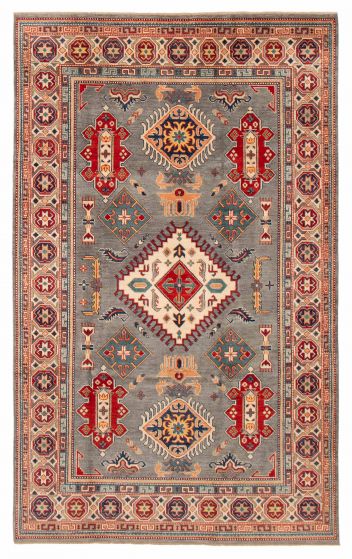 Afghan Uzbek Ghazni 6'5" x 10'4" Hand-knotted Wool Rug 