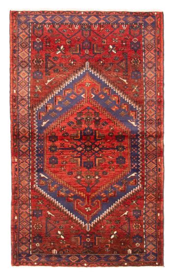 Persian Style 3'11" x 6'7" Hand-knotted Wool Rug 