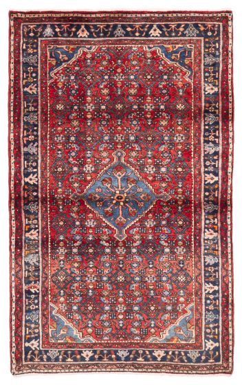 Persian Style 3'9" x 6'4" Hand-knotted Wool Rug 