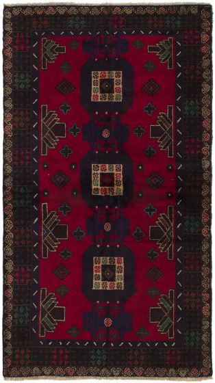 Afghan Rizbaft 3'6" x 6'4" Hand-knotted Wool Rug 