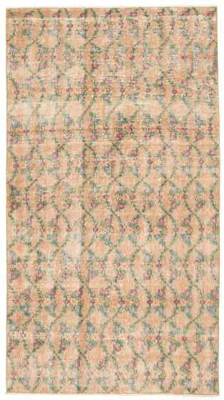 Turkish Melis Vintage 4'11" x 9'0" Hand-knotted Wool Rug 