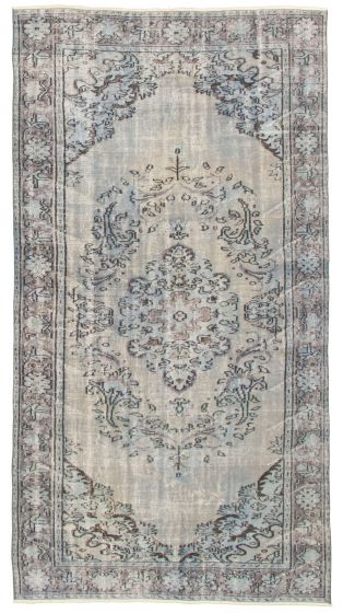 Turkish Color Transition 4'11" x 9'1" Hand-knotted Wool Rug 