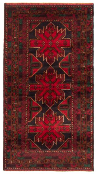 Afghan Teimani 3'7" x 6'9" Hand-knotted Wool Rug 