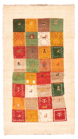 Persian Style Kashkuli Gabbeh 3'10" x 6'9" Hand-knotted Wool Rug 