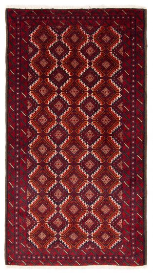 Afghan Royal Baluch 3'3" x 6'0" Hand-knotted Wool Rug 