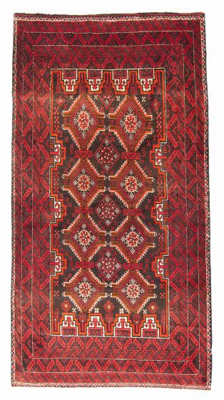 Afghan Royal Baluch 3'3" x 5'11" Hand-knotted Wool Rug 