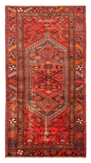 Persian Style 3'6" x 6'11" Hand-knotted Wool Rug 