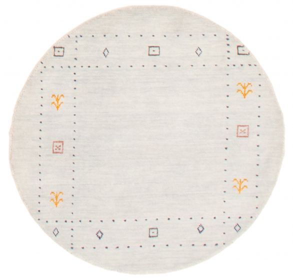 Indo Gabbeh 3'0" x 3'0" Hand Loomed Wool Rug 