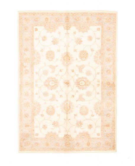 Pakistani Peshawar Oushak 5'8" x 8'4" Hand-knotted Wool Rug 