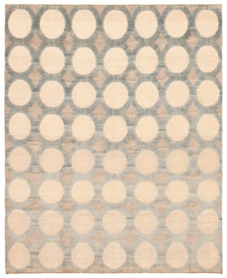 Pakistani Finest Peshawar Ziegler 8'0" x 10'0" Hand-knotted Wool Rug 