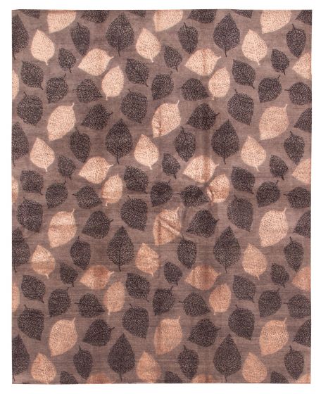 Indian Heritage 8'0" x 10'0" Hand-knotted Silk, Wool Rug 