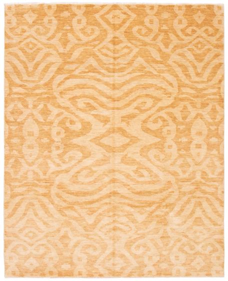 Indian Mystique 8'2" x 10'2" Hand-knotted Wool Rug 