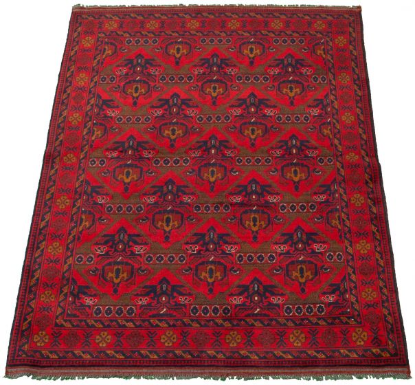 Afghan Finest Khal Mohammadi 4'11" x 6'7" Hand-knotted Wool Rug 