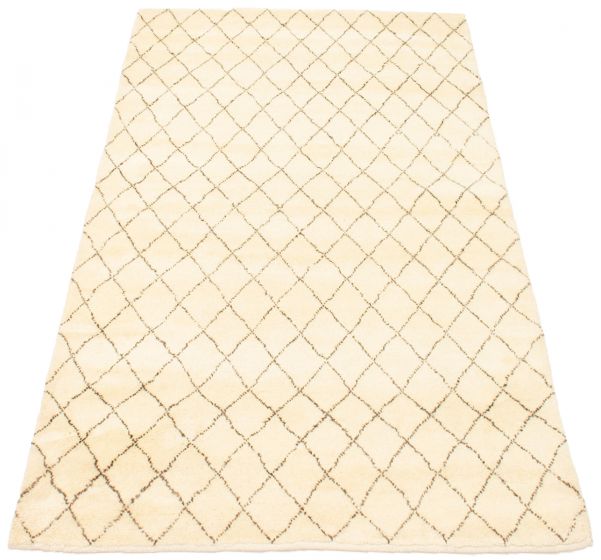 Indian Tangier 5'0" x 6'10" Hand-knotted Wool Rug 
