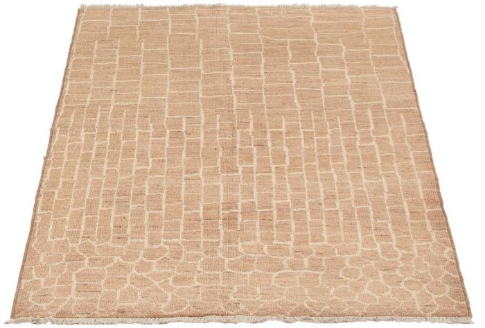 Indian Tangier 5'3" x 7'10" Hand-knotted Wool Rug 