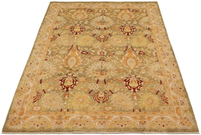 Pakistani Peshawar Oushak 6'0" x 9'3" Hand-knotted Wool Rug 