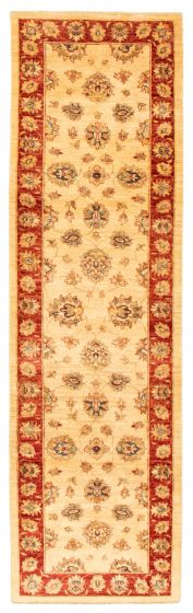Afghan Chobi Finest 2'8" x 9'1" Hand-knotted Wool Rug 