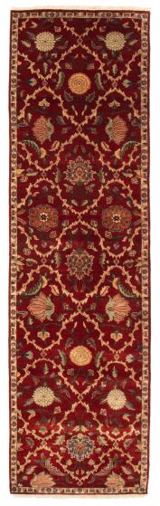 Indian Jamshidpour 3'7" x 12'8" Hand-knotted Wool Rug 