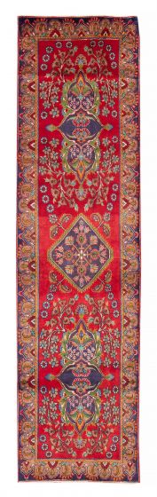 Persian Style 3'7" x 13'9" Hand-knotted Wool Rug 