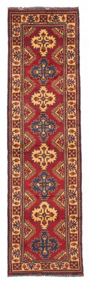 Afghan Finest Kargahi 2'10" x 9'9" Hand-knotted Wool Rug 