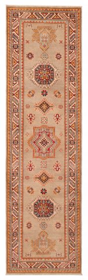 Afghan Uzbek Ghazni 2'9" x 9'8" Hand-knotted Wool Rug 