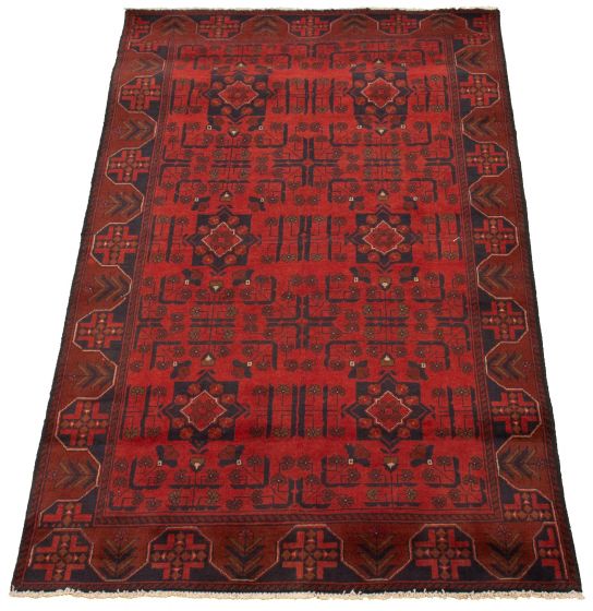 Afghan Finest Khal Mohammadi 4'1" x 6'4" Hand-knotted Wool Rug 