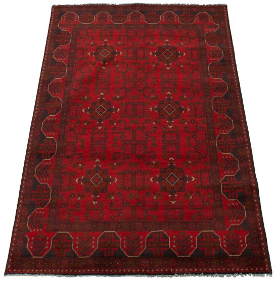 Afghan Finest Khal Mohammadi 4'2" x 6'5" Hand-knotted Wool Rug 