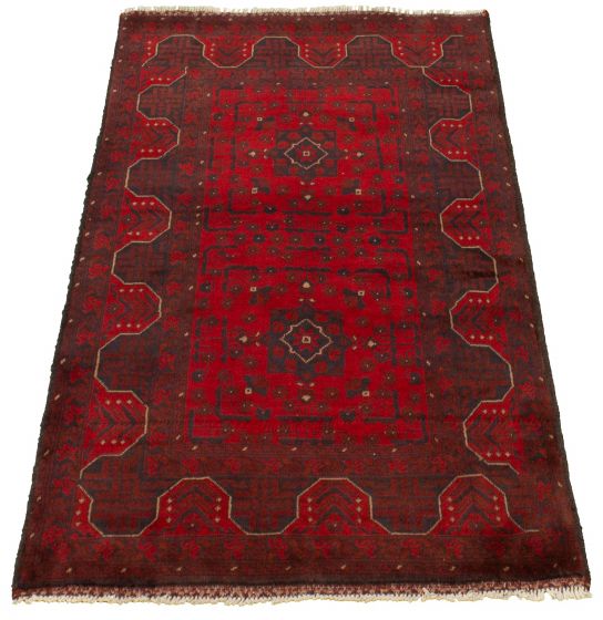 Afghan Finest Khal Mohammadi 3'4" x 4'9" Hand-knotted Wool Rug 
