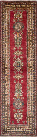 Afghan Finest Ghazni 2'9" x 10'5" Hand-knotted Wool Rug 