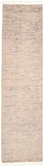 Pakistani Pak Finest Gabbeh 2'7" x 10'0" Hand-knotted Wool Rug 