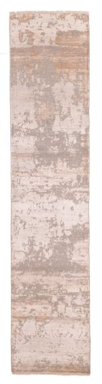 Indian Legacy 2'6" x 11'10" Hand-knotted Silk & Wool Runner Rug 