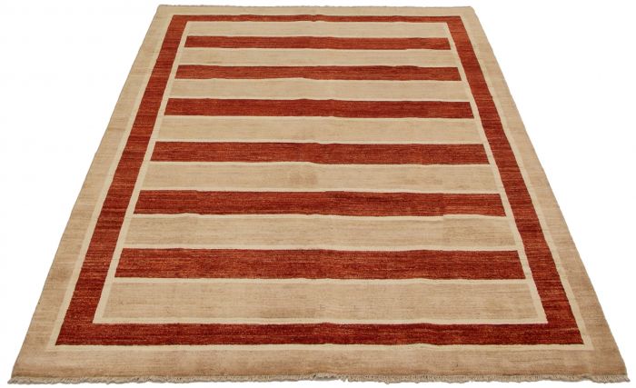 Afghan Finest Ziegler Chobi 6'1" x 8'9" Hand-knotted Wool Rug 