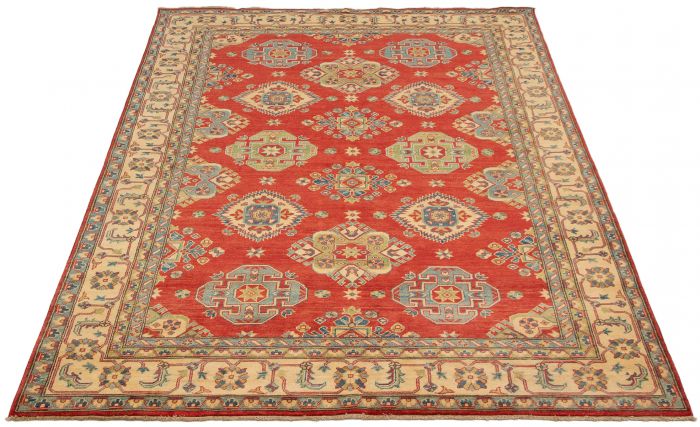 Afghan Finest Ghazni 6'8" x 9'8" Hand-knotted Wool Rug 
