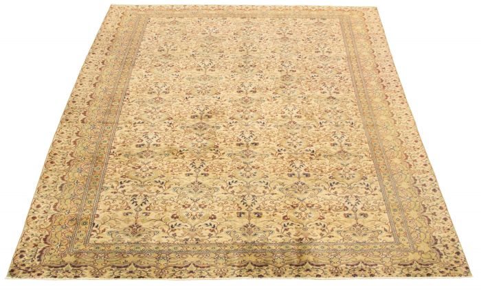 Turkish Kayseri Vintage 6'7" x 9'7" Hand-knotted Wool Rug 